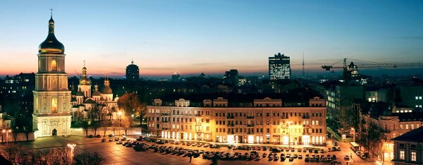 Фрагмент панорамы Киева